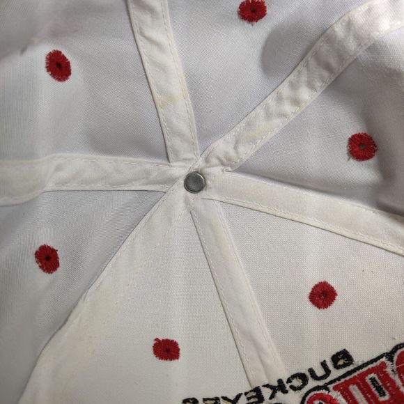 Ohio State Buckeyes Hat Cap Top Of The World White Red Adult Adjustable OSU - Picture 8 of 9